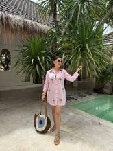 Baby pink palm shirt